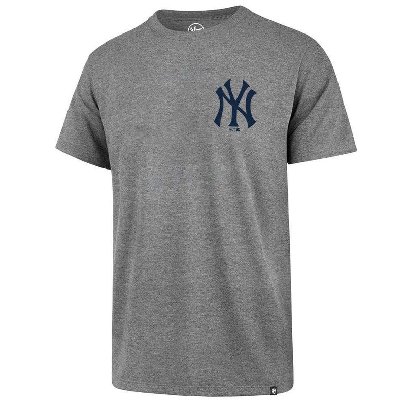 New York Yankees ’47 MLB Chest Imprint Splitter T-Shirt – Grey