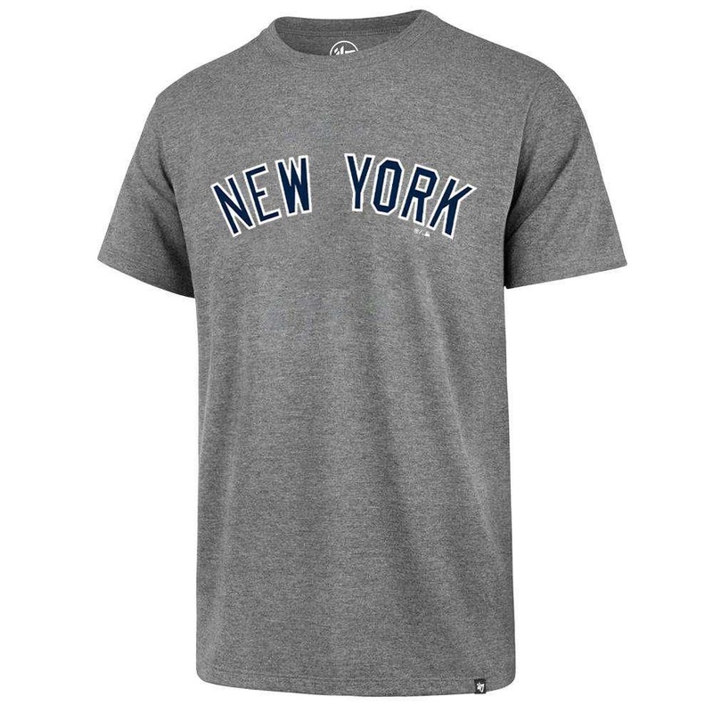 New York Yankees ’47 MLB Wordmark Splitter T-Shirt – Grey