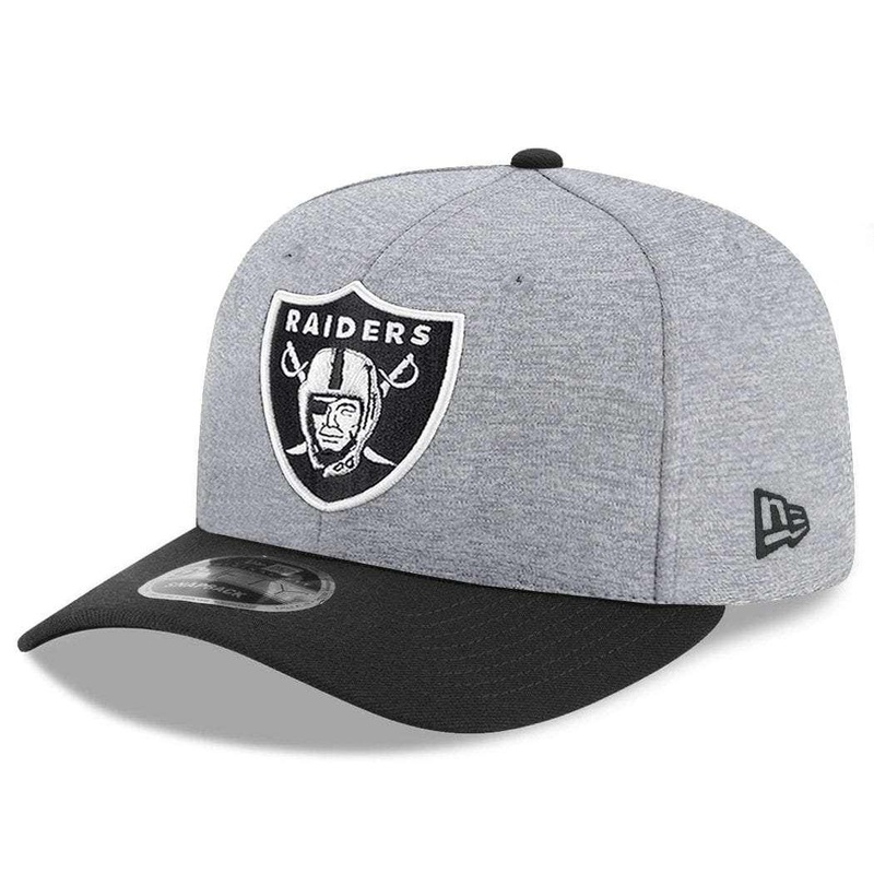 Oakland Raiders New Era NFL Double Shadow Pre-Curved 9FIFTY Snapback Hat