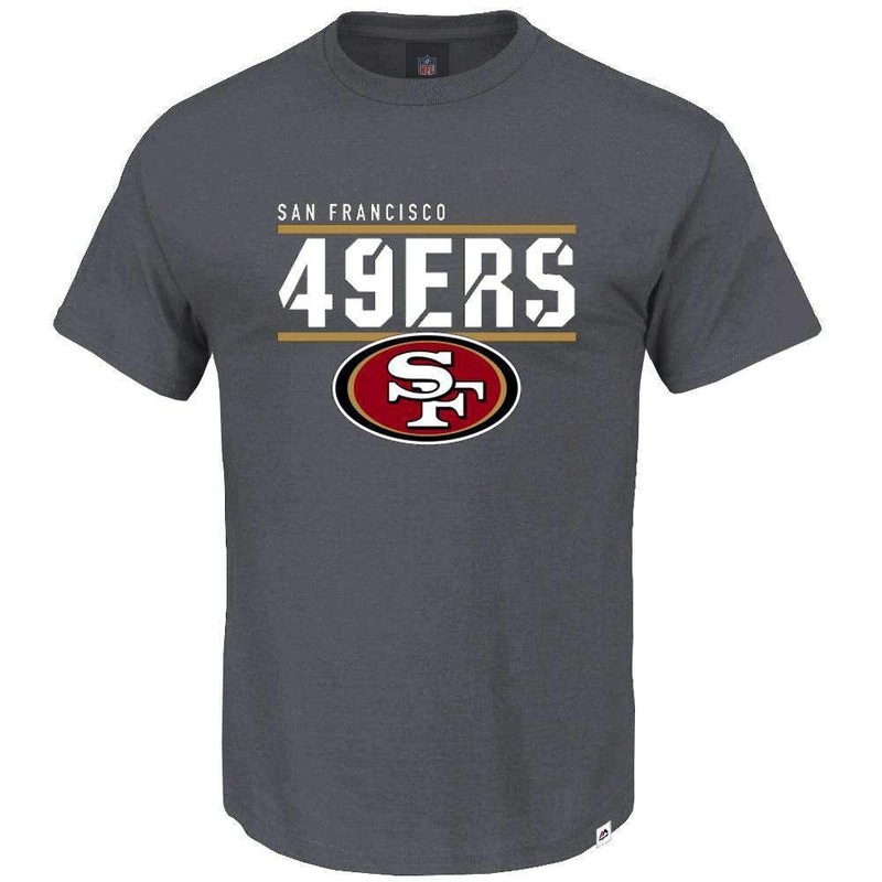 San Francisco 49ers Majestic NFL Team Flex T-Shirt – Coal