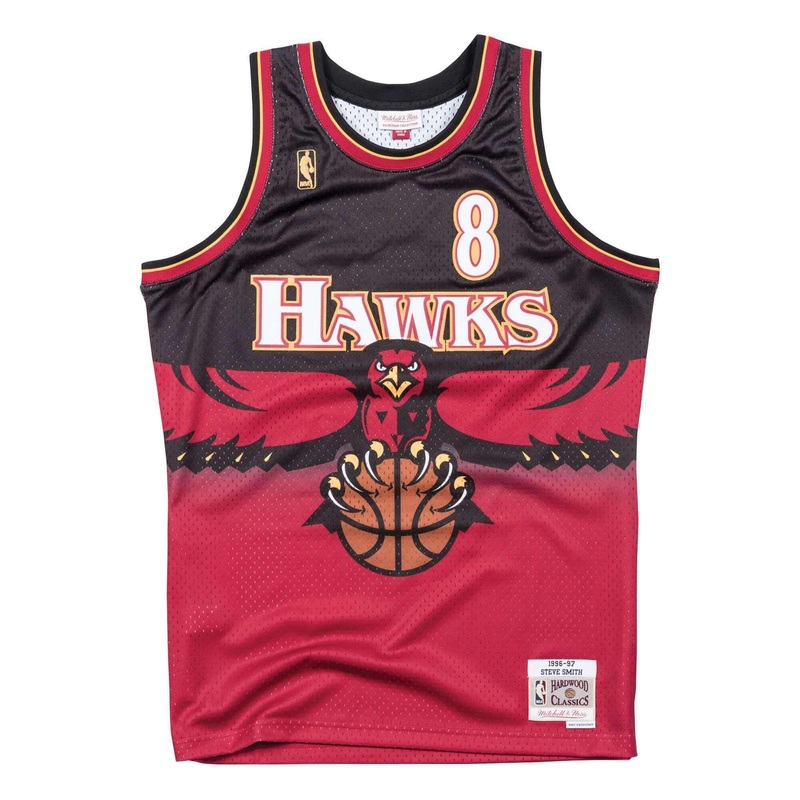 Steve Smith Atlanta Hawks Mitchell & Ness NBA Swingman Jersey – Red
