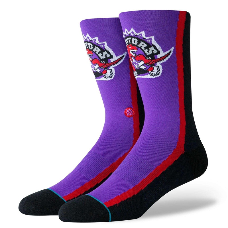 Toronto Raptors Stance NBA HWC Warmup Crew Socks – Purple/Black