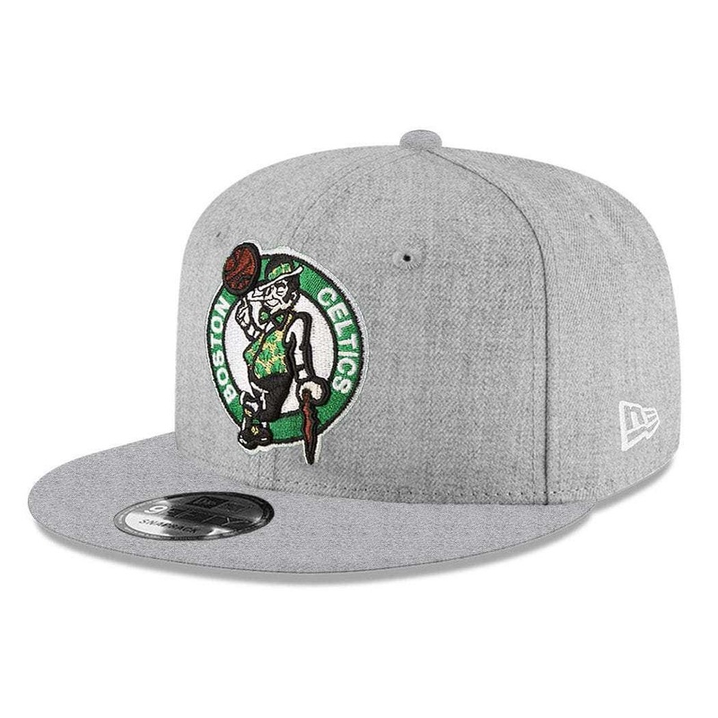 Youths Boston Celtics New Era NBA Team Heather 9FIFTY Snapback Hat