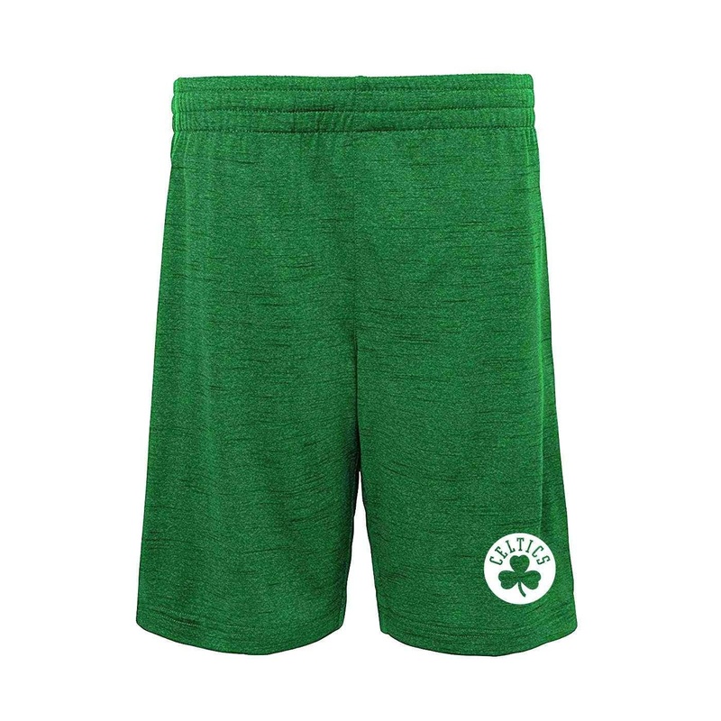 Youths Boston Celtics Outerstuff NBA Content Performance Shorts – Green