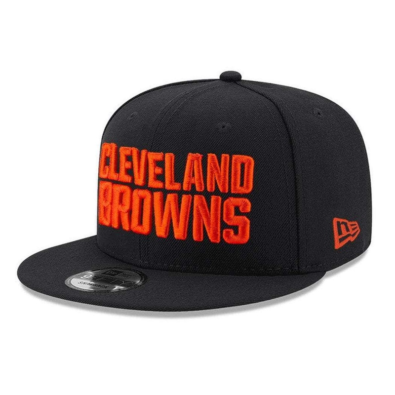 Youths Cleveland Browns New Era NFL Alternate Logo 9FIFTY Snapback Hat – Black