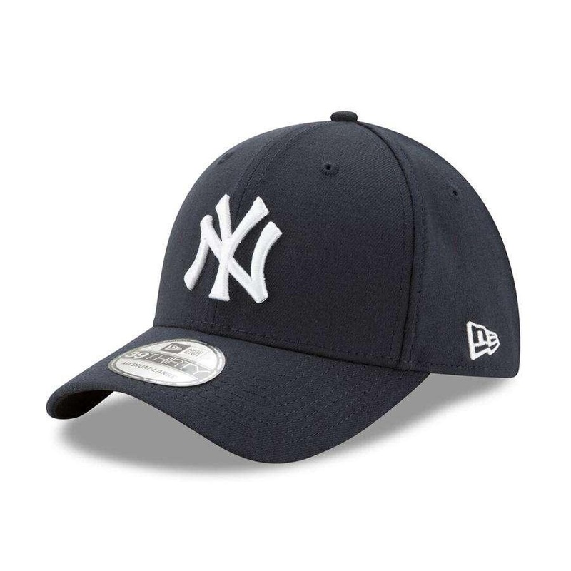 Youths/Kids New York Yankees New Era MLB Team 39THIRTY Stretch-Fit Curve Hat – Navy