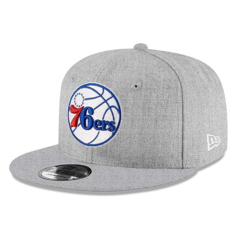 Youths Philadelphia 76ers New Era NBA Team Heather 9FIFTY Snapback Hat