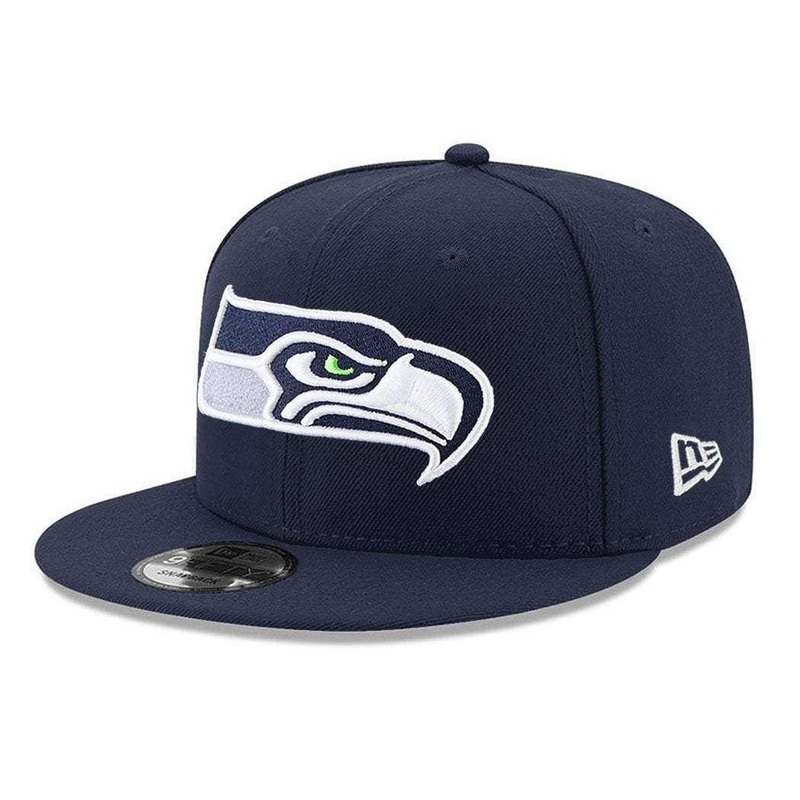 Youths Seattle Seahawks New Era NFL Team Logo 9FIFTY Snapback Hat – Navy