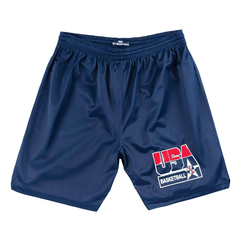 1992 USA Dream Team Mitchell & Ness Authentic Mesh Practice Shorts – Navy