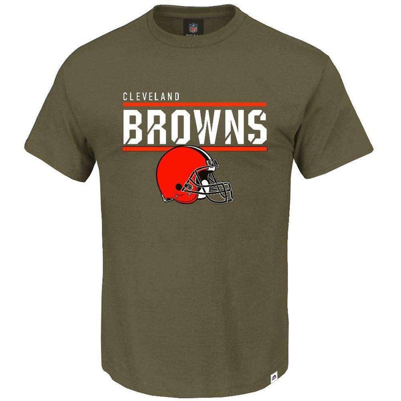 Cleveland Browns Majestic NFL Team Flex T-Shirt – Army