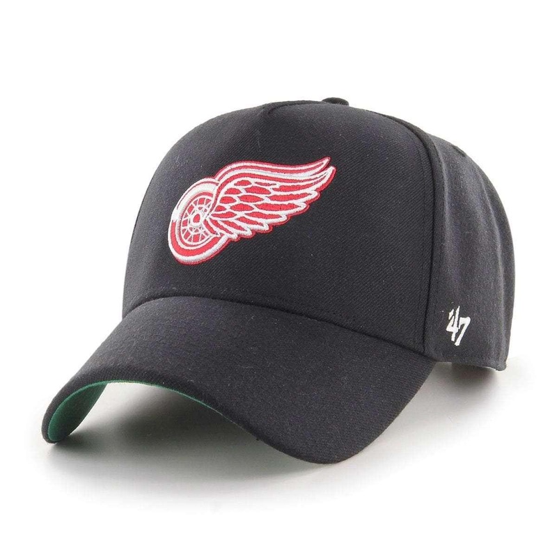 Detroit Red Wings 47 NHL Team MVP DT Pinch Curve Snapback Hat – Black