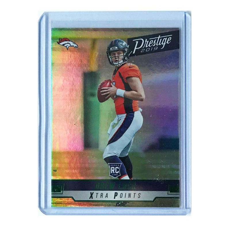 Drew Lock Denver Broncos Panini NFL Prestige 2019 Green Rookie Card