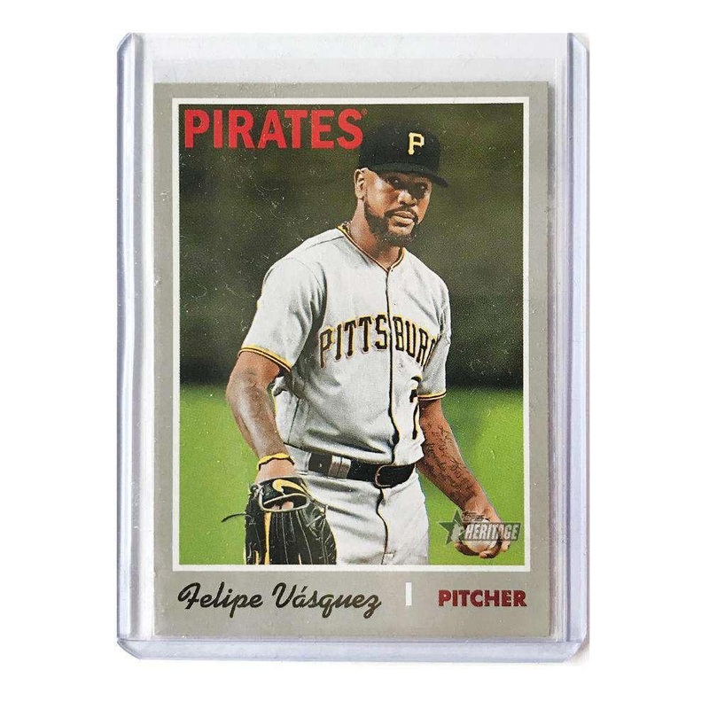 Felipe Vzquez Pittsburgh Pirates 2019 Topps Heritage French Text #460 Card