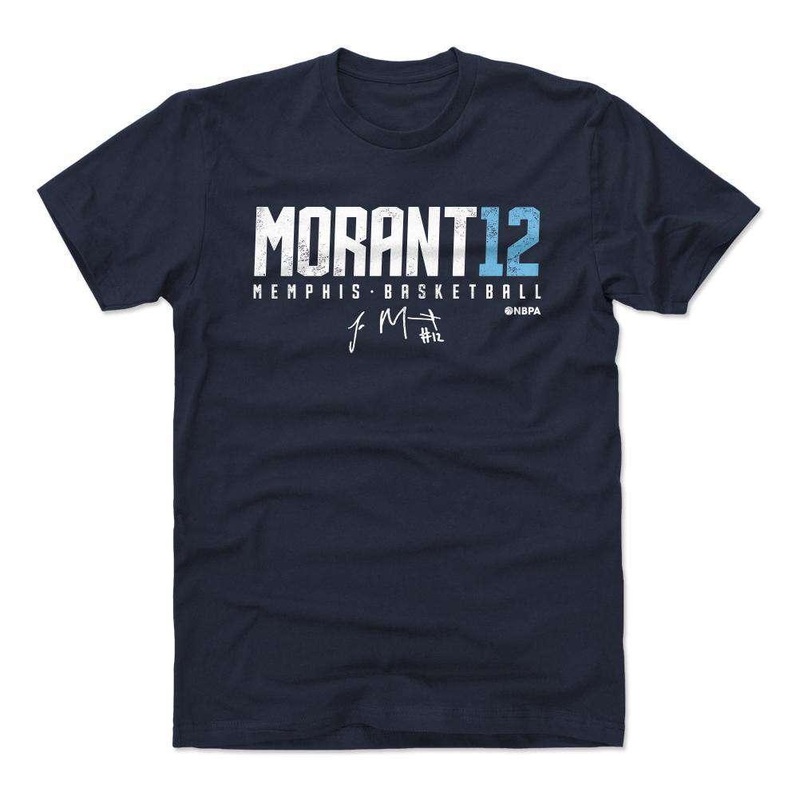 Ja Morant Memphis Grizzlies 500 Level NBA Elite T-Shirt – Navy