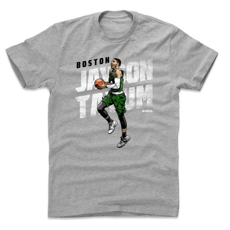 Jayson Tatum Boston Celtics 500 Level NBA Lift Off T-Shirt – Gray