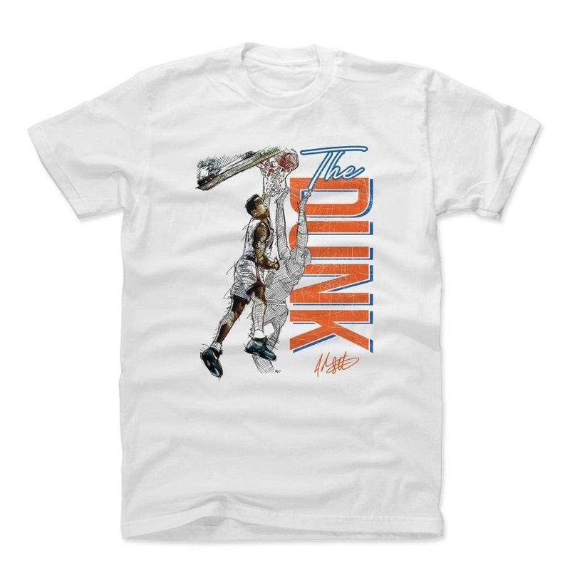 John Starks New York Knicks 500 Level NBA The Dunk T-Shirt – White