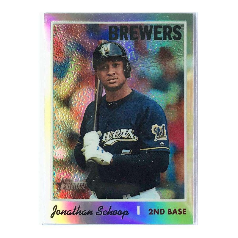 Jonathan Schoop Minnesota Twins 2019 Topps Heritage Refractor THC-456 Card