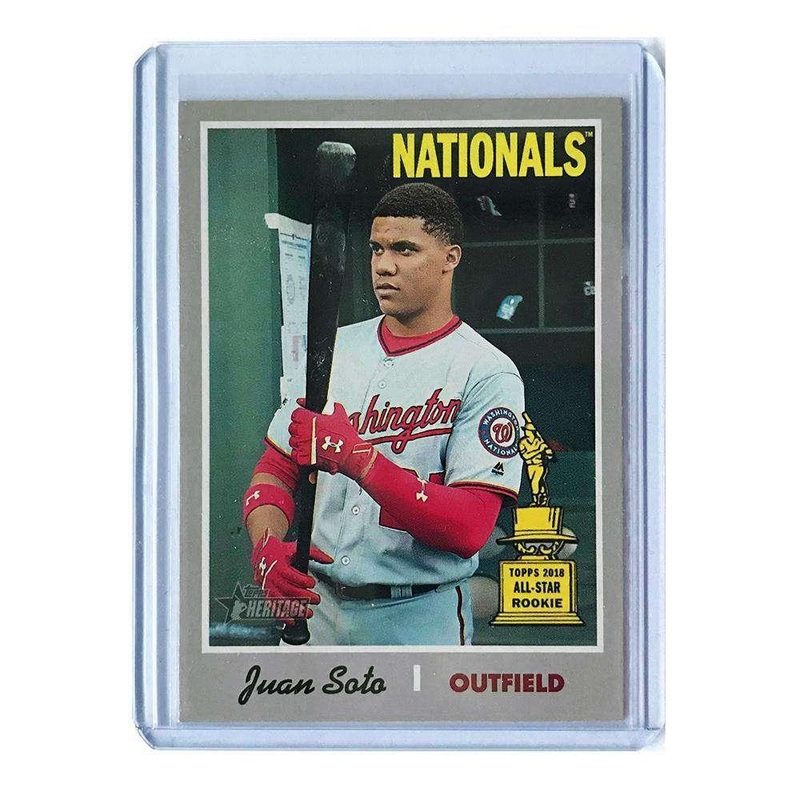 Juan Soto Washington Nationals 2019 Topps Heritage French Text #481 Card