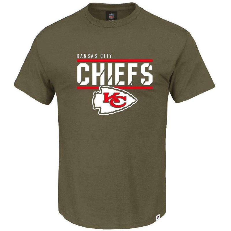 Kansas City Chiefs Majestic NFL Team Flex T-Shirt – Army