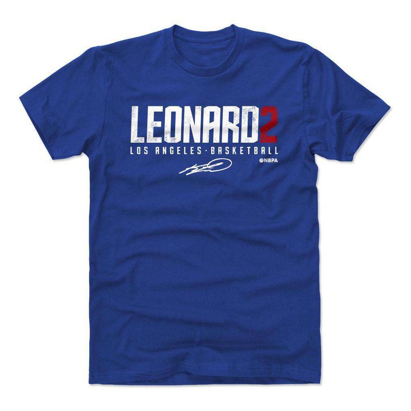 Kawhi Leonard Los Angeles Clippers 500 Level NBA Name T-Shirt – Blue