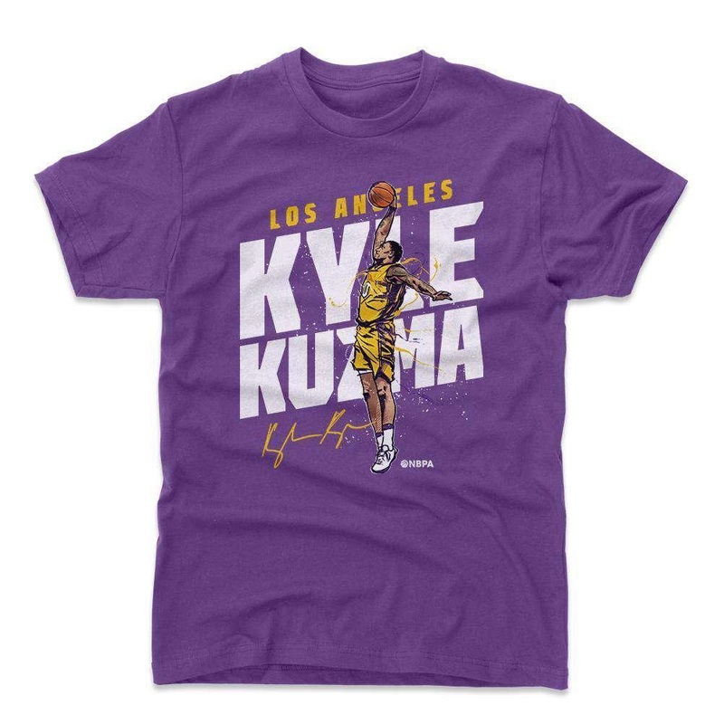 Kyle Kuzma Los Angeles Lakers 500 Level NBA Slam T-Shirt – Purple