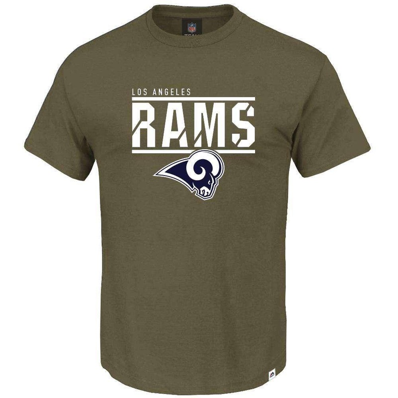 Los Angeles Rams Majestic NFL Team Flex T-Shirt – Army