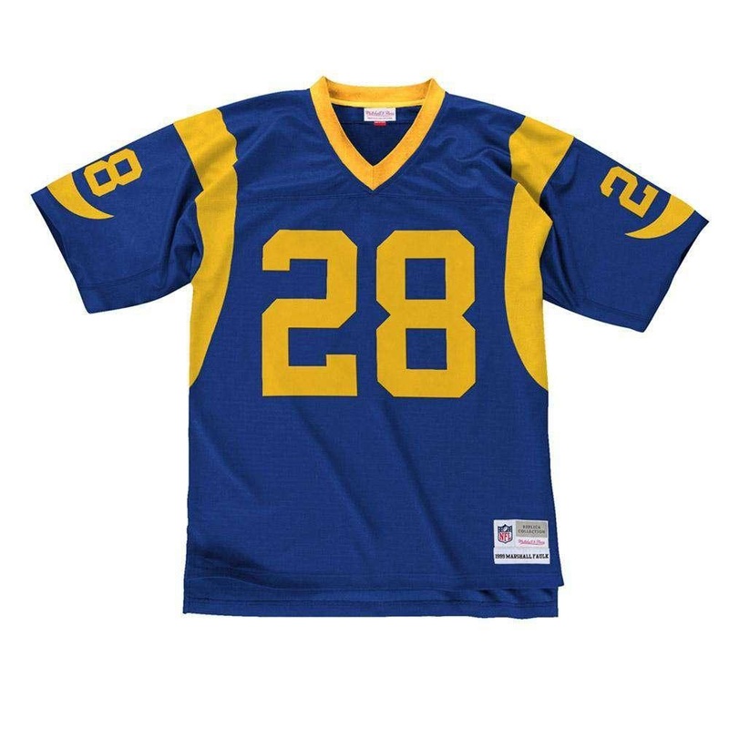 Marshall Faulk Los Angeles Rams Mitchell & Ness NFL Legacy Jersey – Blue