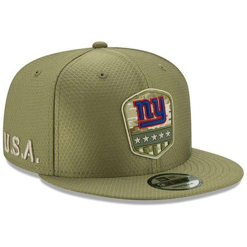 New York Giants New Era NFL 2019 Salute To Service 9FIFTY Snapback Hat – Army