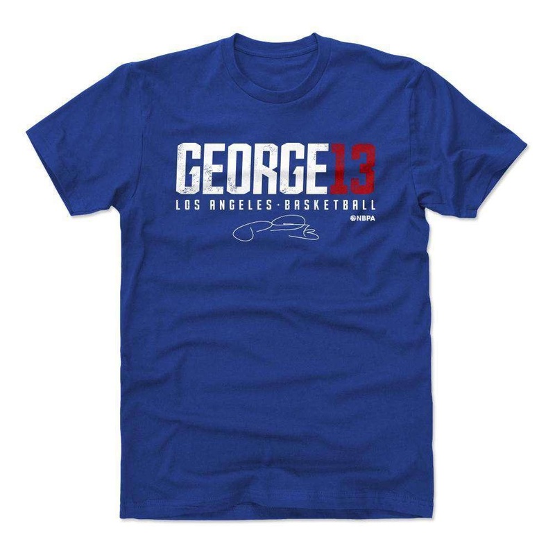 Paul George Los Angeles Clippers 500 Level NBA Name T-Shirt – Blue