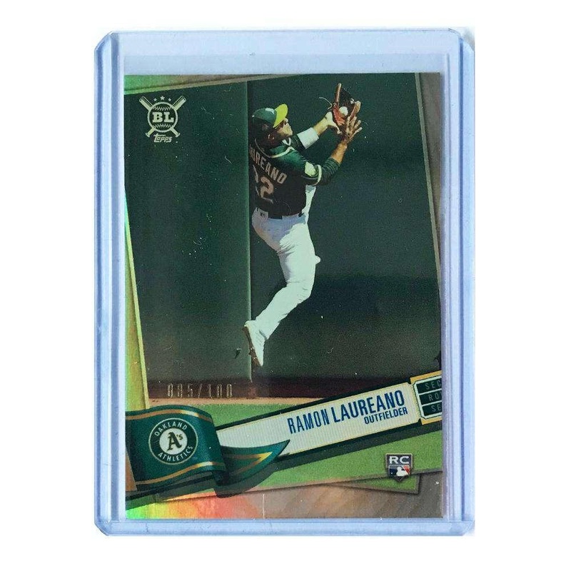 Ramon Laureano Oakland Athletics 2019 Topps Big League Rainbow Foil 085/100 #238 Rookie Card