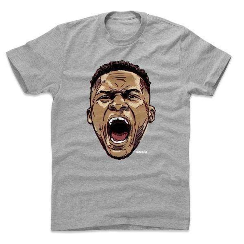 Russell Westbrook Washington Wizards 500 Level NBA Scream T-Shirt – Gray