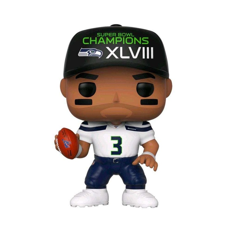 Russell Wilson Seattle Seahawks NFL Funko 57 Pop Vinyl 3.75″ Figure – SB Champ