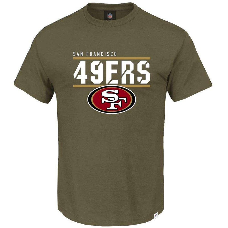 San Francisco 49ers Majestic NFL Team Flex T-Shirt – Army