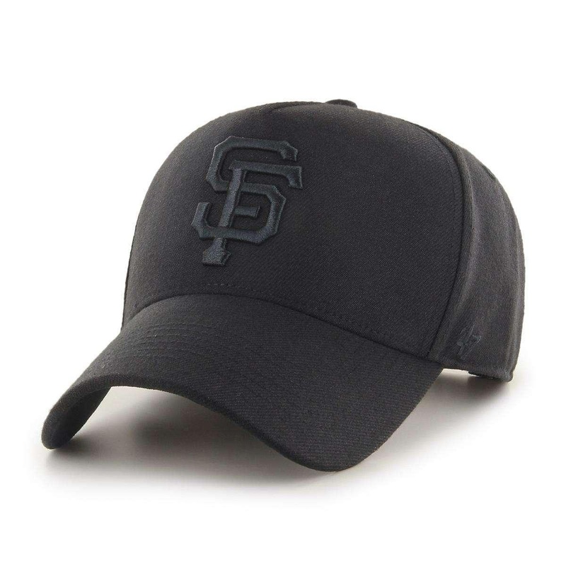 San Francisco Giants ’47 MLB Black On Black MVP DT Pinch Curve Snapback Hat