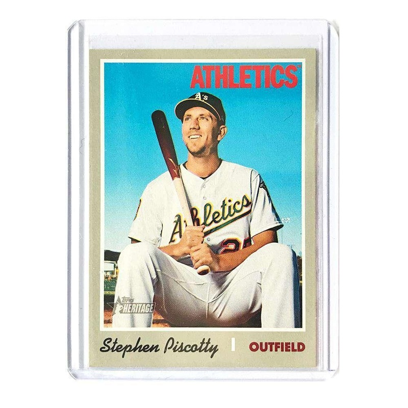 Stephen Piscotty Oakland Athletics 2019 Topps Heritage French Text #434 Card