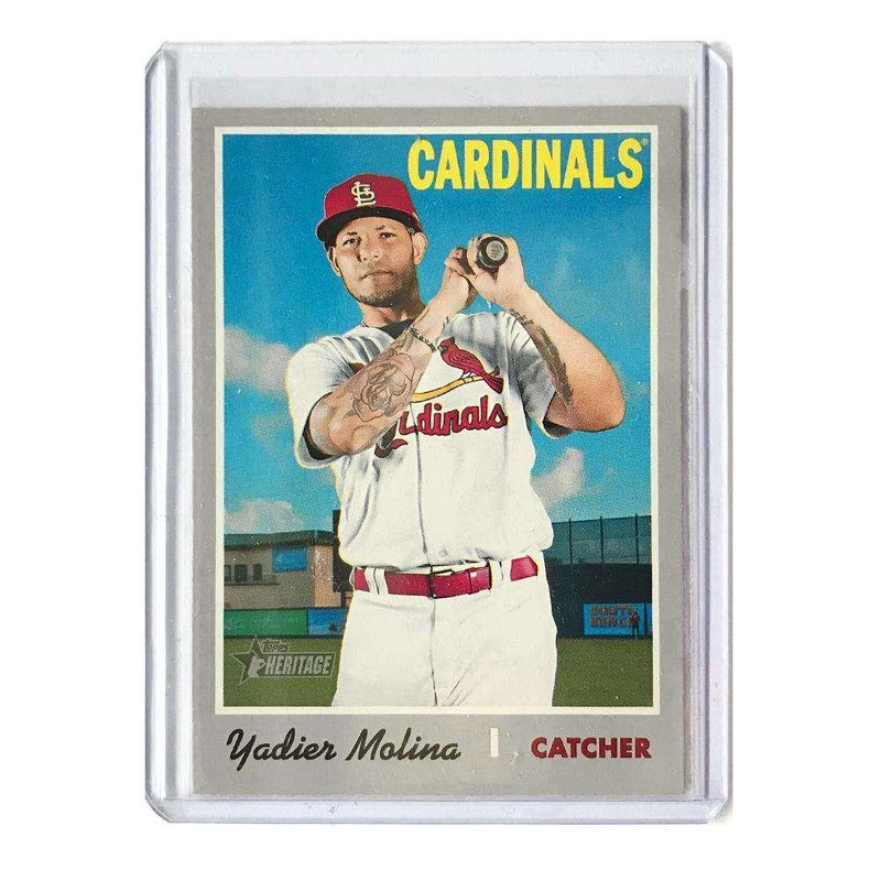 Yadier Molina St Louis Cardinals 2019 Topps Heritage French Text #439 Card