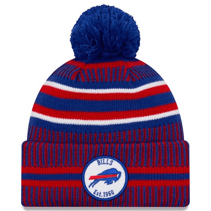 Buffalo Bills New Era NFL 2019 Sideline Home Knit Beanie – Blue