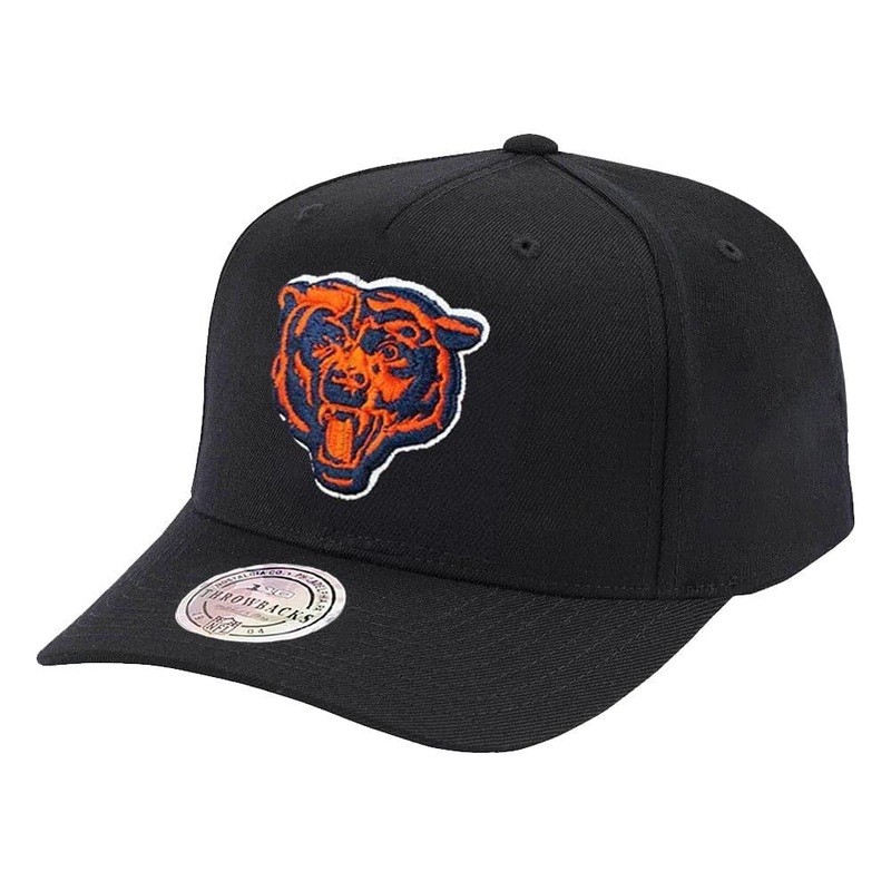Chicago Bears Mitchell & Ness NFL 110 Throwback Logo Snapback Hat – Black