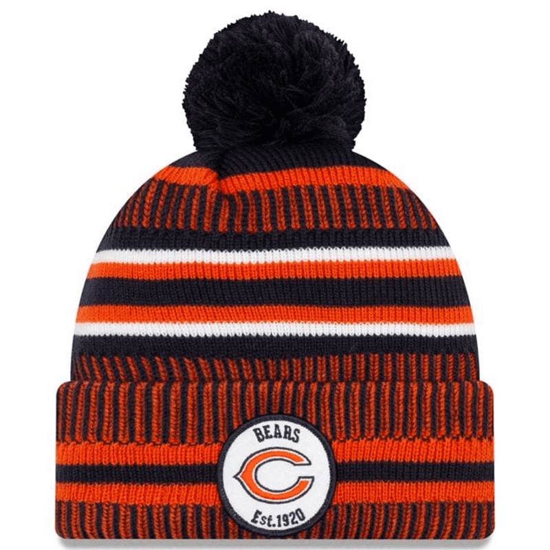 Chicago Bears New Era NFL 2019 Sideline Home Knit Beanie – Navy
