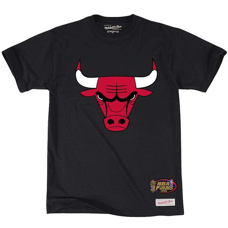 Chicago Bulls Mitchell & Ness NBA Team Logo T-Shirt – Black