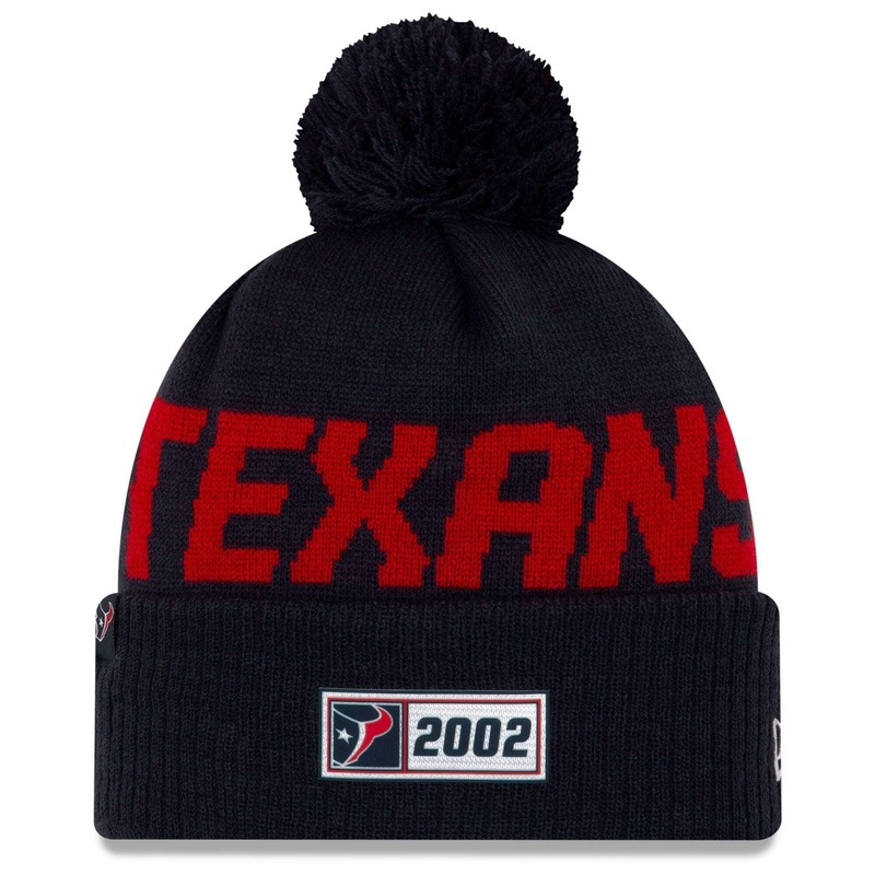 Houston Texans New Era NFL 2019 Sideline Road Knit Beanie – Navy