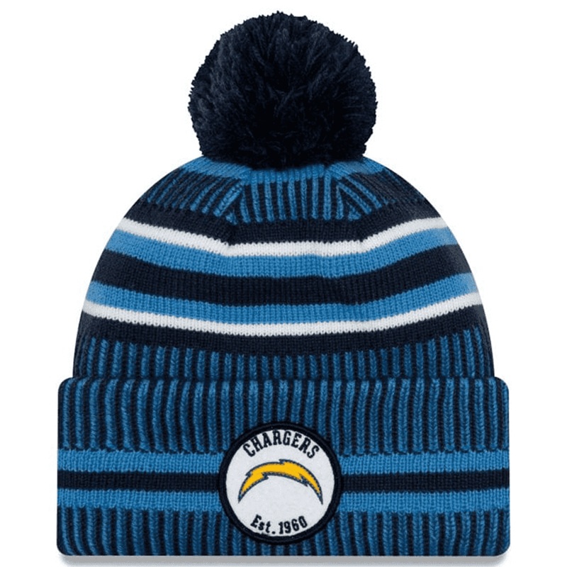 Los Angeles Chargers New Era NFL 2019 Sideline Home Knit Beanie – Navy