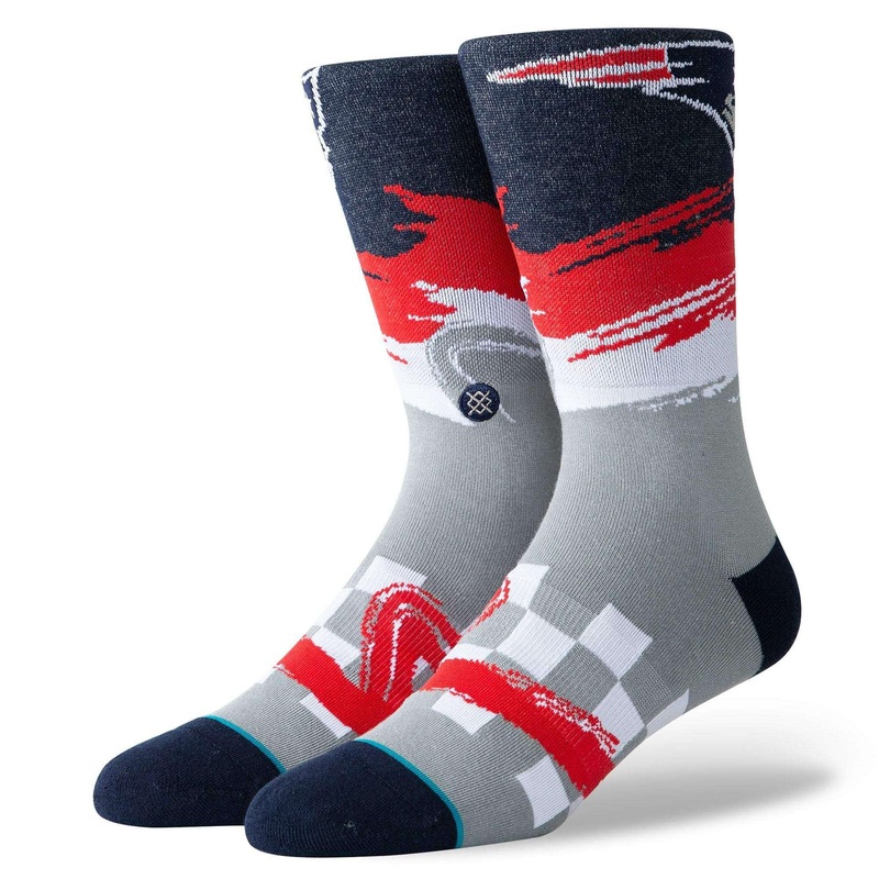 New England Patriots Stance NFL Wave Crew Socks – Navy