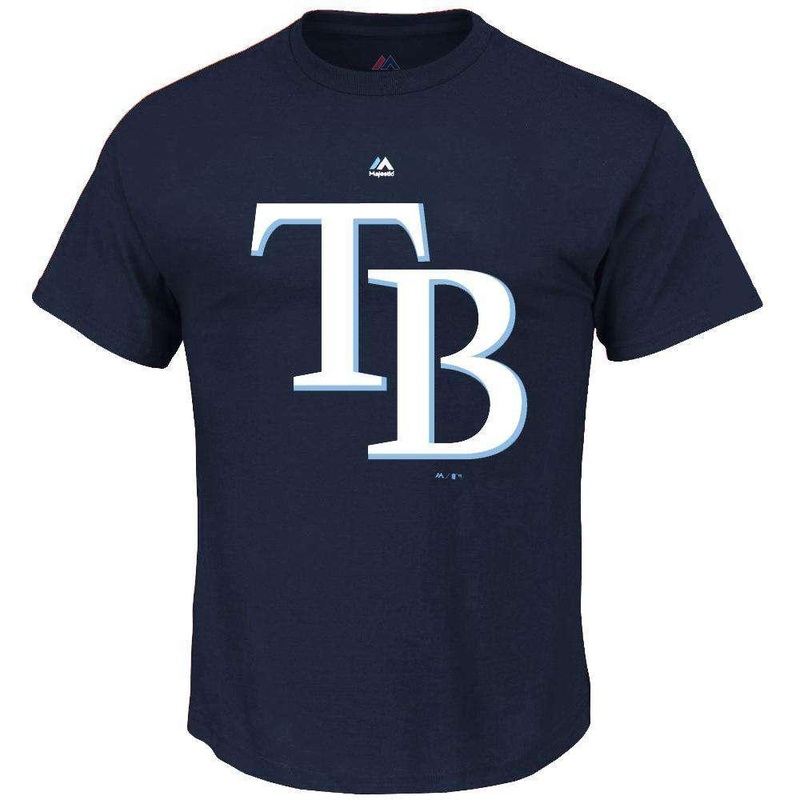Tampa Bay Rays Majestic MLB Logo T-Shirt – Navy