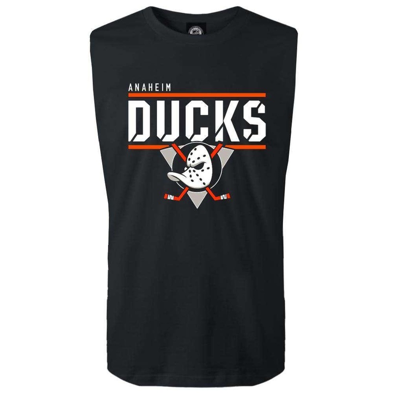 Anaheim Ducks Majestic NHL Team Flex Sleeveless Muscle T-Shirt – Black