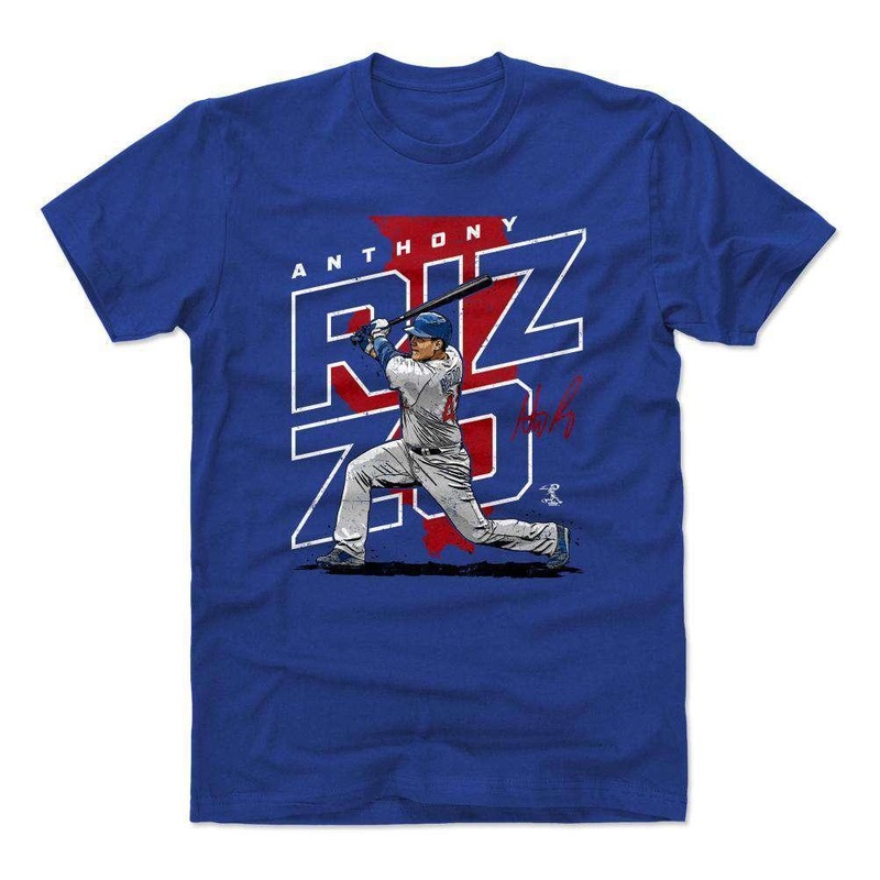 Anthony Rizzo Chicago Cubs 500 Level MLB Player T-Shirt – Blue