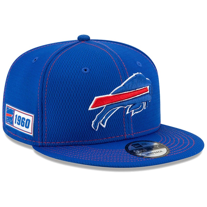Buffalo Bills New Era NFL 2019 Sideline Road 9FIFTY Snapback Hat – Blue