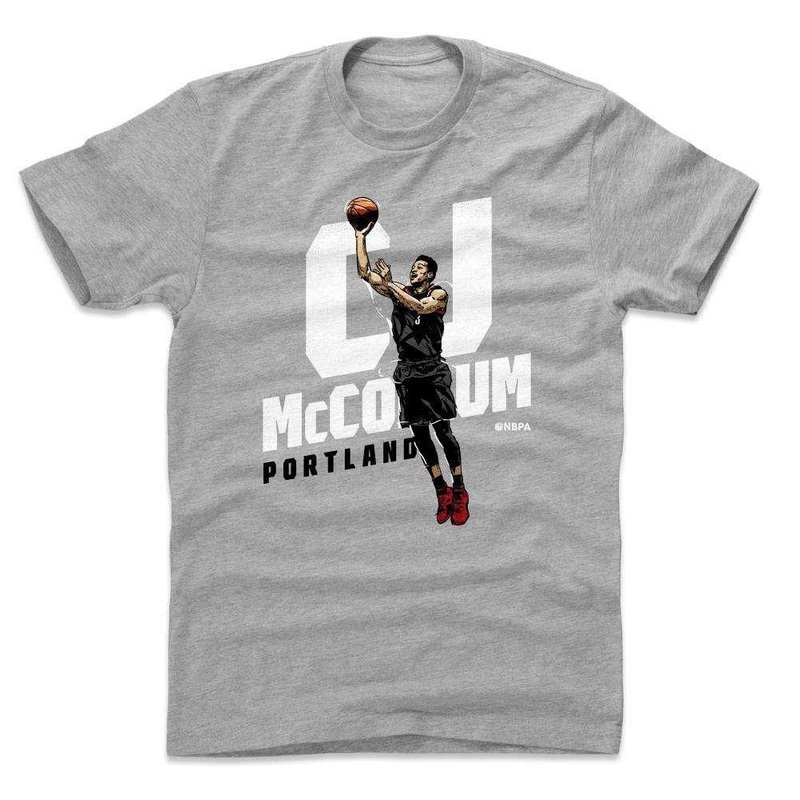 C.J. Mccollum Portland Trail Blazers 500 Level NBA Floater T-Shirt – Gray