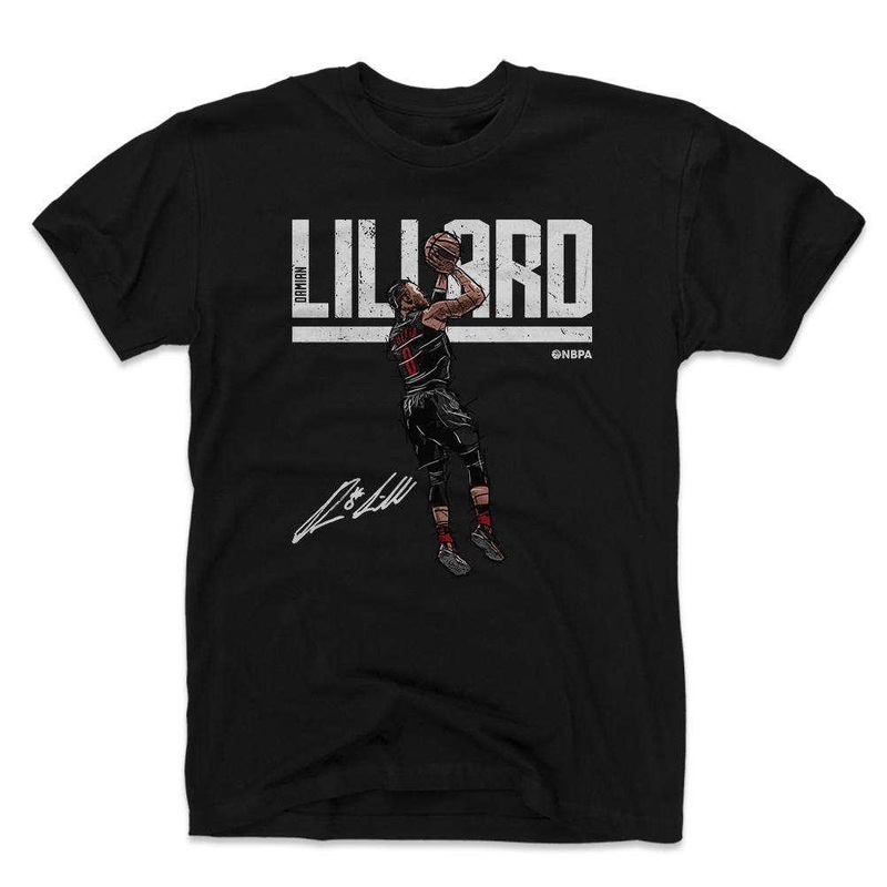 Damian Lillard Portland Trail Blazers 500 Level NBA Hyper T-Shirt – Black