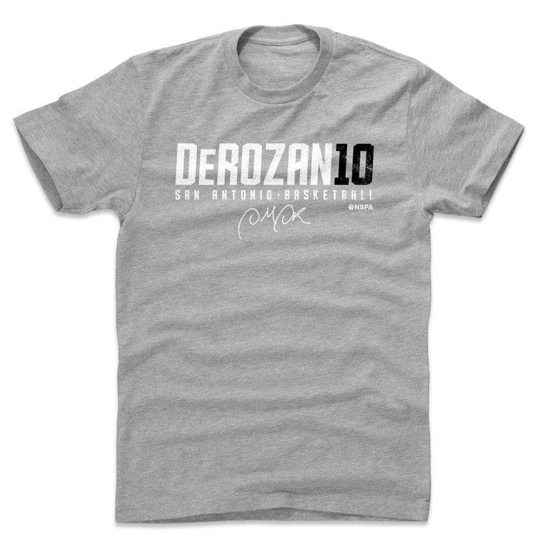 Demar Derozan San Antonio Spurs 500 Level NBA Elite T-Shirt – Gray